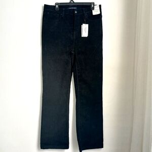 Calvin Klein Jeans Women's Black Corduroy Pants Size 14/32 Bootcut High Rise